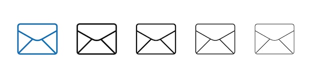 Ícono de la caja de entrada Logotipo vectorial de esquema para la aplicación web