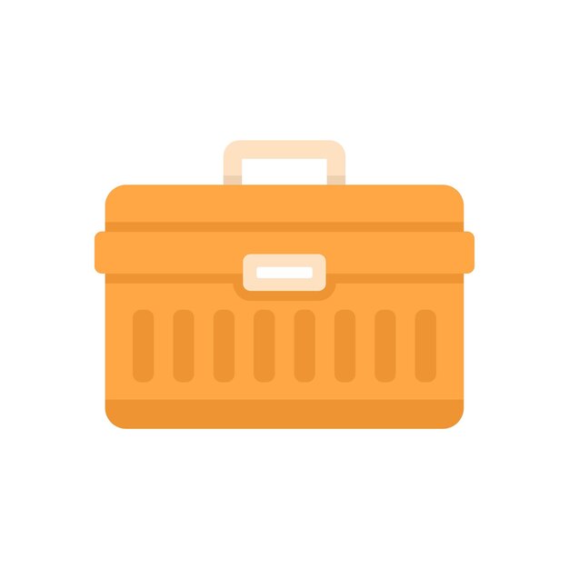Icono de caja de herramientas de instalación de ventana Ilustración plana del icono de vector de caja de herramientas de instalación de ventana aislado sobre fondo blanco