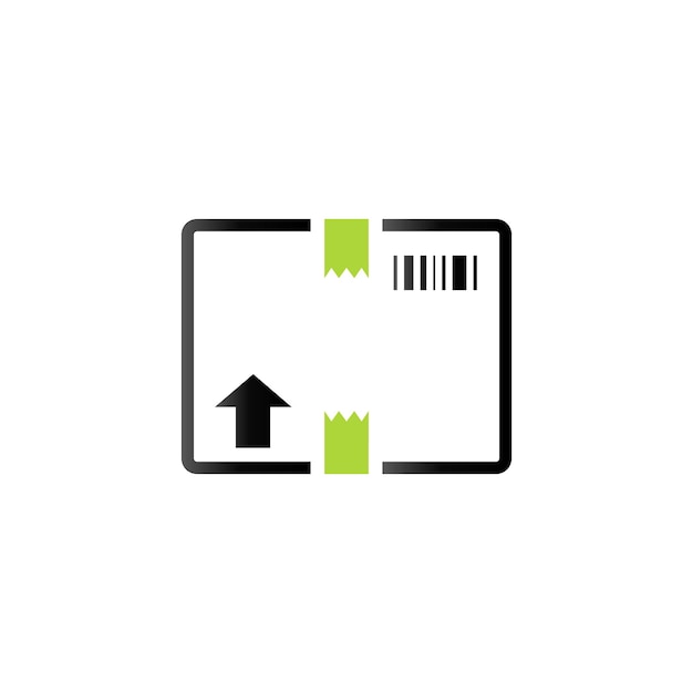 Icono de la caja logística en color de tono dúo Entrega almacenamiento envío