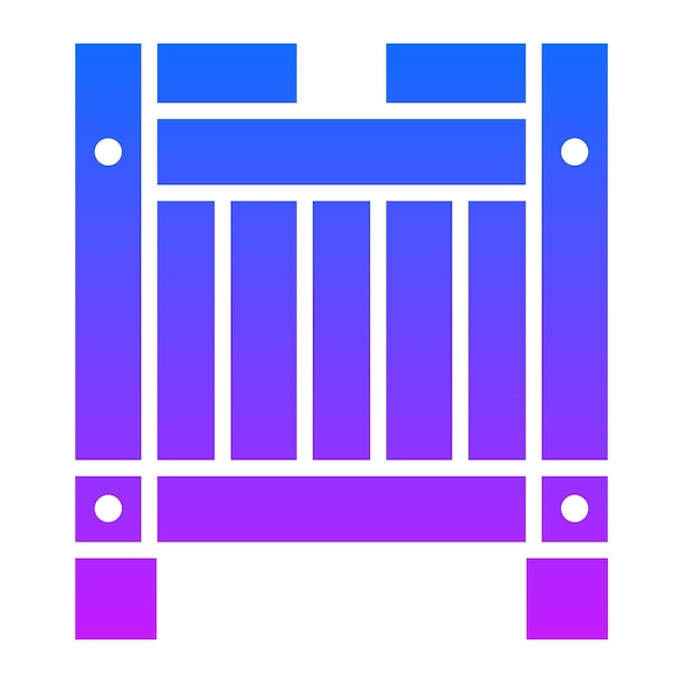 Icono de caja de madera