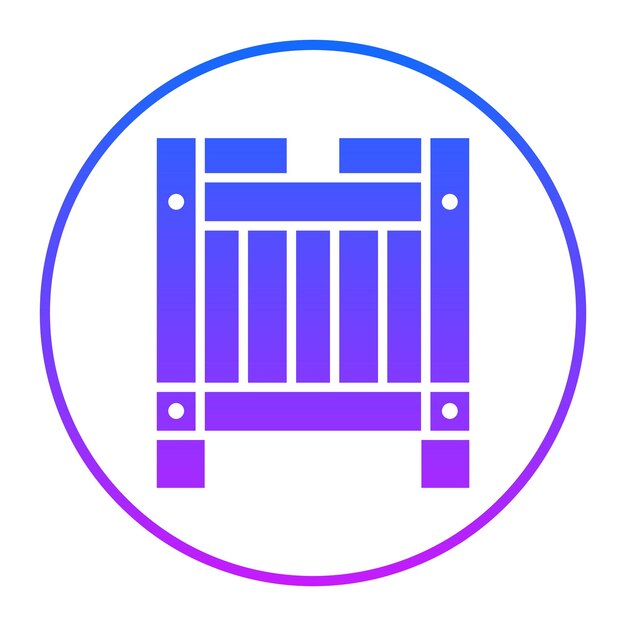 Icono de caja de madera