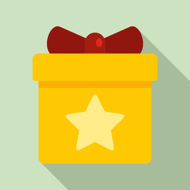 Vector icono de caja de regalo de fidelidad ilustración plana del icono de vector de caja de regalo de fidelidad para diseño web