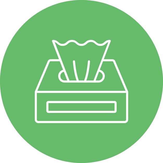 Icono de la caja de tejidos