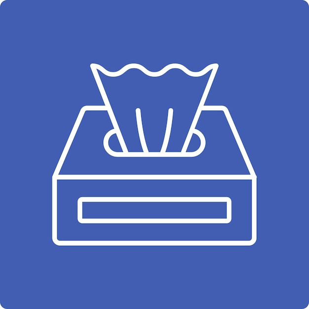 Icono de la caja de tejidos