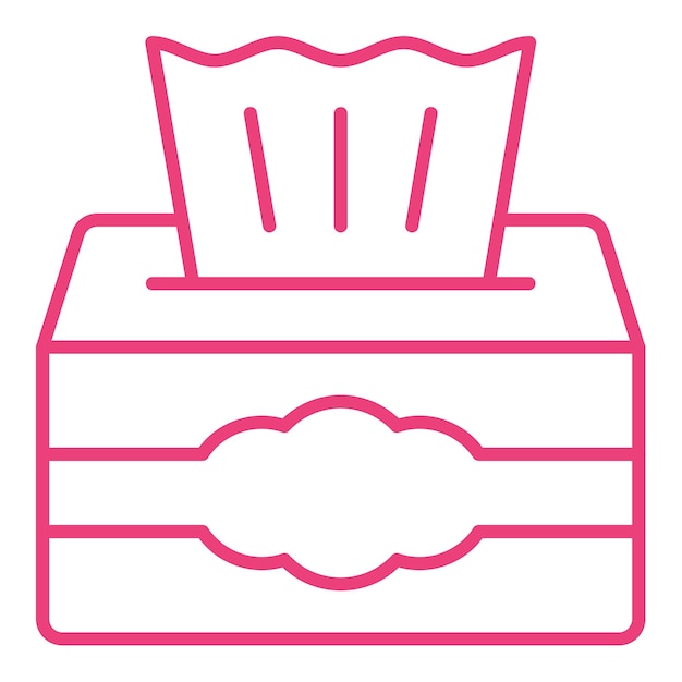 Icono de la caja de tejidos