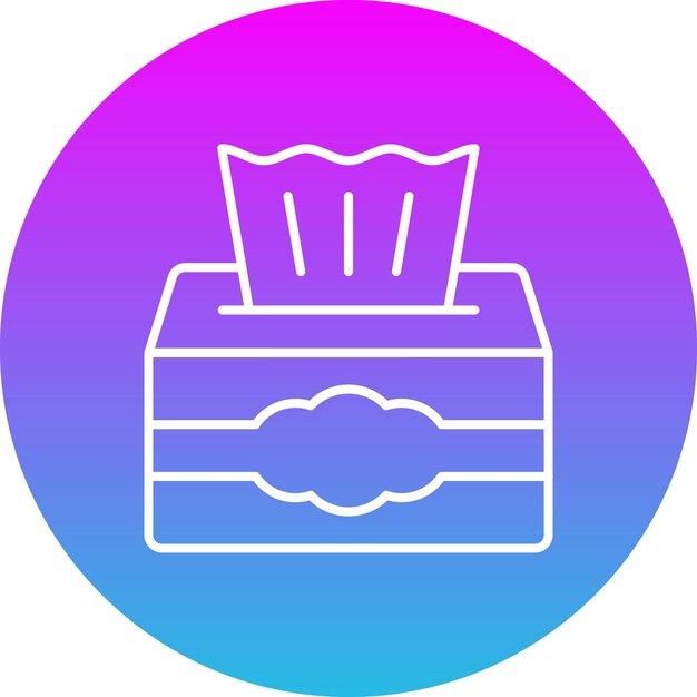 Icono de la caja de tejidos