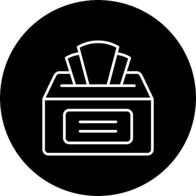 Icono de la caja de tejidos