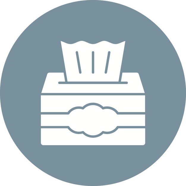 Icono de la caja de tejidos