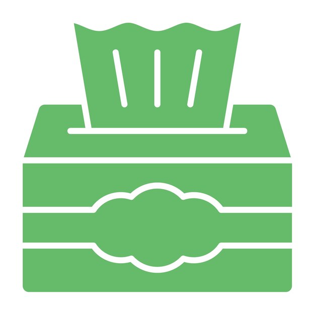 Icono de la caja de tejidos