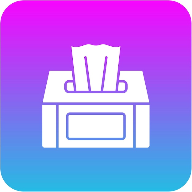 Icono de la caja de tejidos