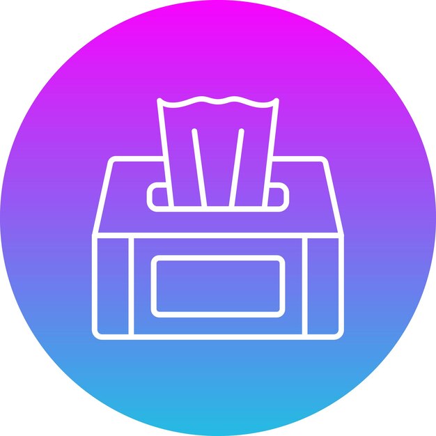 Icono de la caja de tejidos