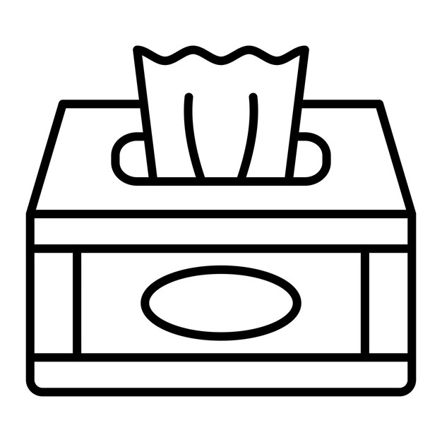 Icono de la caja de tejidos