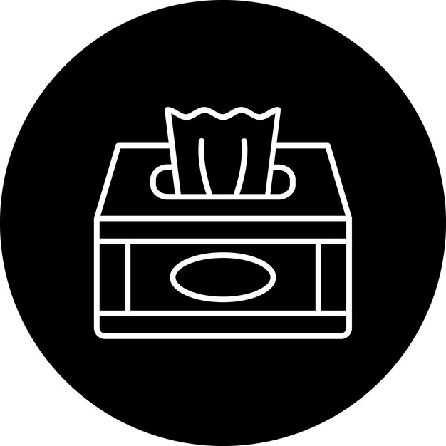 Icono de la caja de tejidos