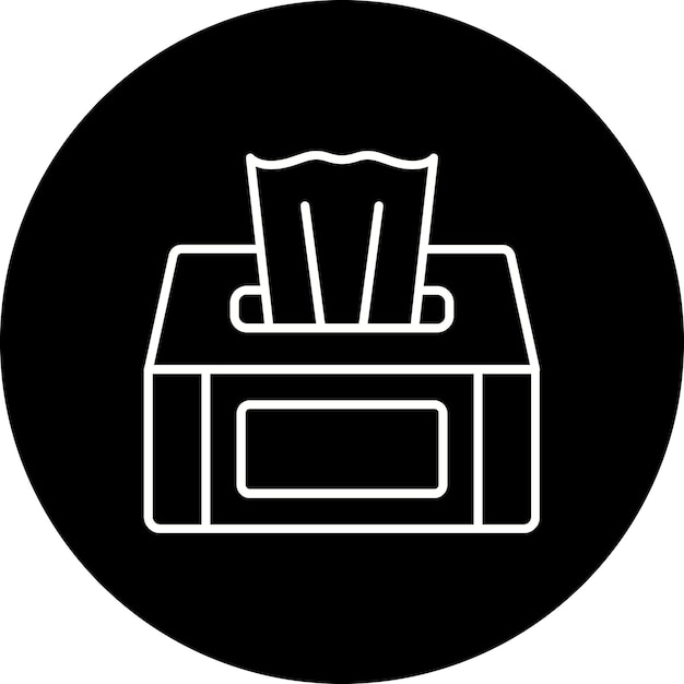 Icono de la caja de tejidos