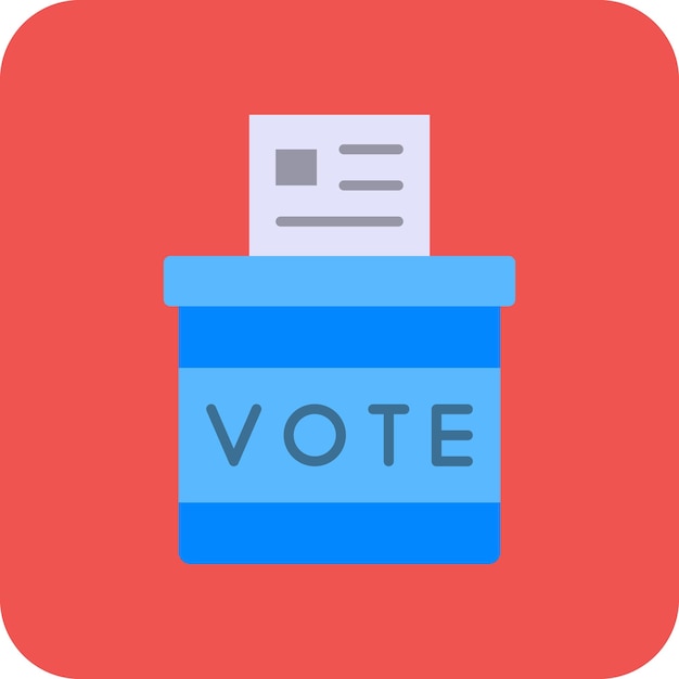 Vector icono de la caja de votación