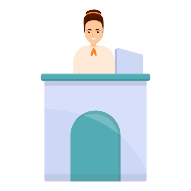 Icono de cajero bancario de escritorio Icono vectorial de cajero banco de escritorio para diseño web aislado en fondo blanco