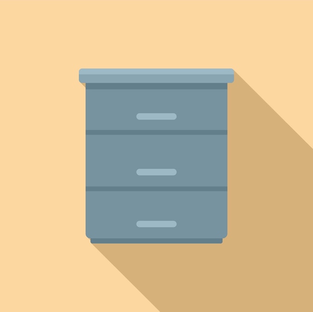 Icono de cajón vector plano Diseño de interiores Estufa de cocina