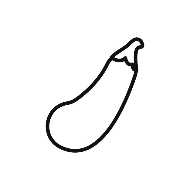 Ícono de calabacín Marca de símbolo en estilo Contorno