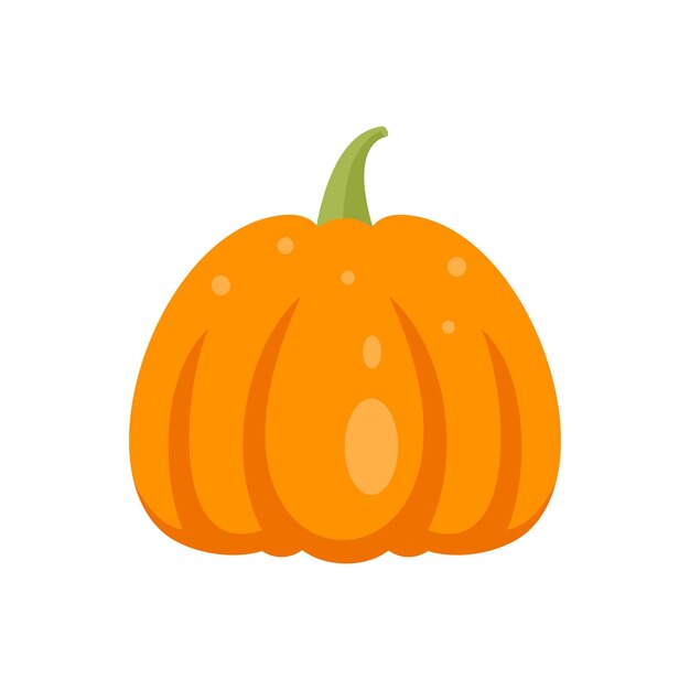 Icono de calabaza de colección Ilustración plana del icono de vector de calabaza de colección aislado sobre fondo blanco