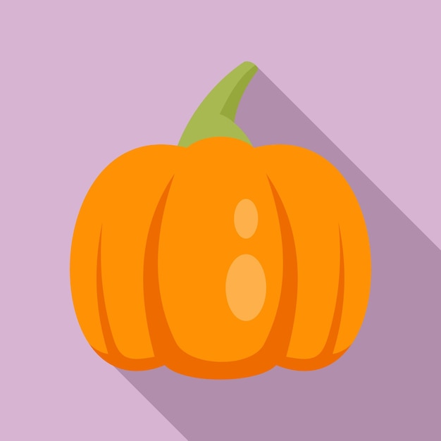 Icono de calabaza de granja Ilustración plana del icono de vector de calabaza de granja para diseño web