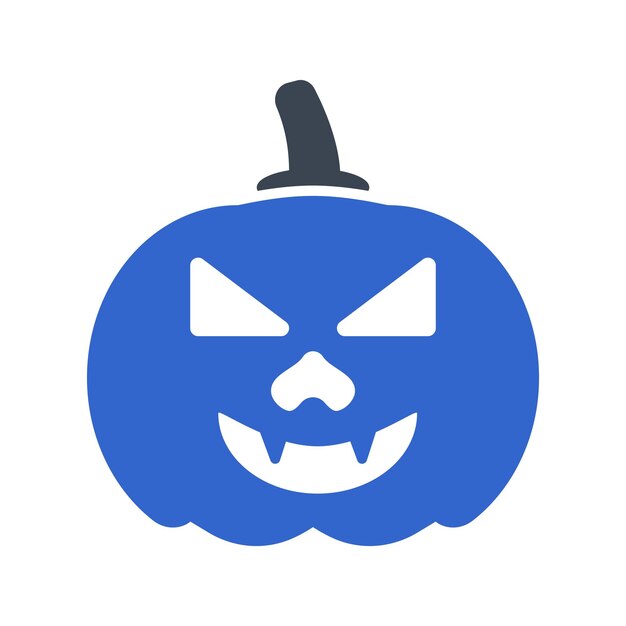 El icono de la calabaza de Halloween