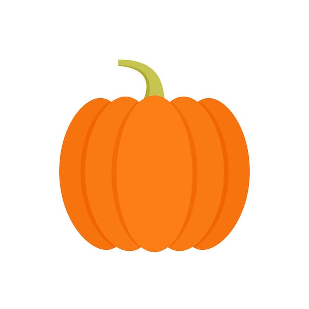 Icono de calabaza Ilustración vectorial Símbolo de otoño Diseño plano