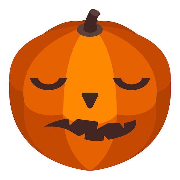 Icono de calabaza Isométrica de icono de vector de calabaza para diseño web aislado sobre fondo blanco