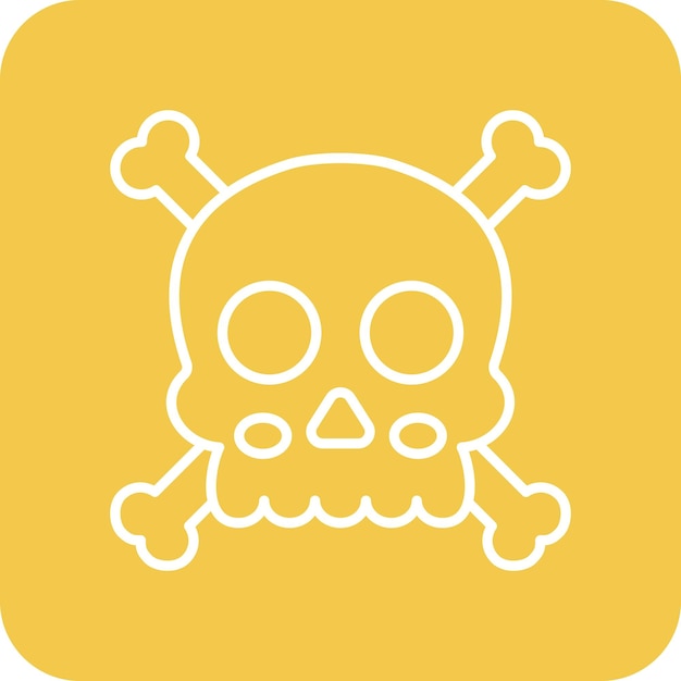 El icono de la calavera linda