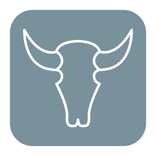 El icono de la calavera de toro