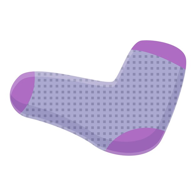 Icono de calcetín con estilo Caricatura de icono de vector de calcetín con estilo para diseño web aislado sobre fondo blanco