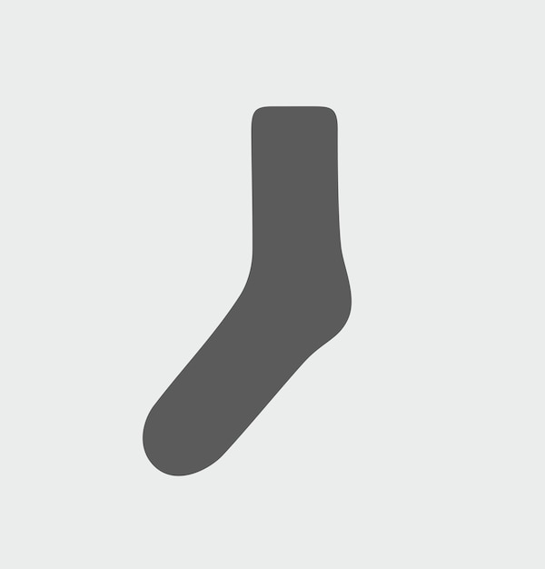 Icono de calcetín en un fondo Ilustración vectorial