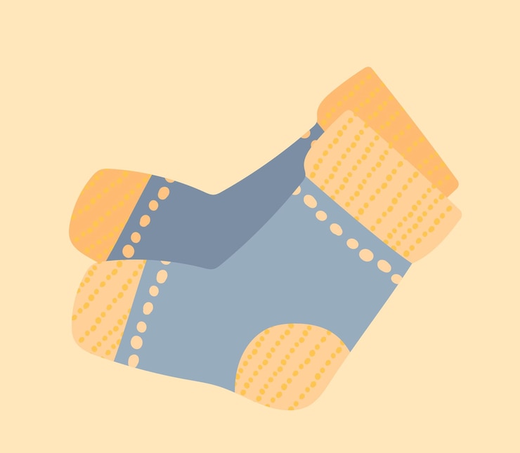 Vector icono de calcetines de otoño