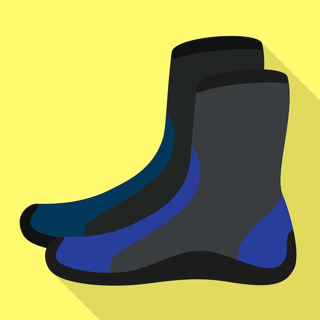 Icono de calcetines de rafting Ilustración plana de icono de vector de calcetines de rafting para diseño web