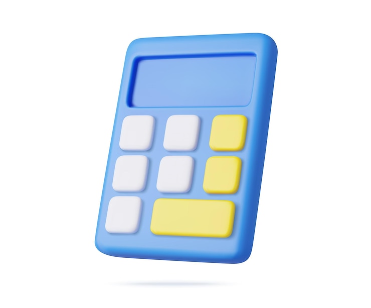 Vector el icono de la calculadora 3d