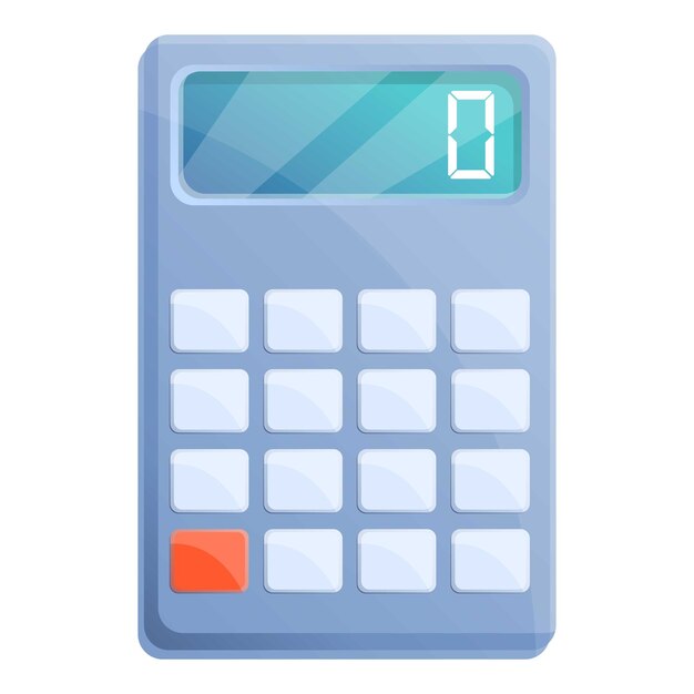 Icono de calculadora de álgebra Icono vectorial de calculadora del álgebra para el diseño web aislado en fondo blanco