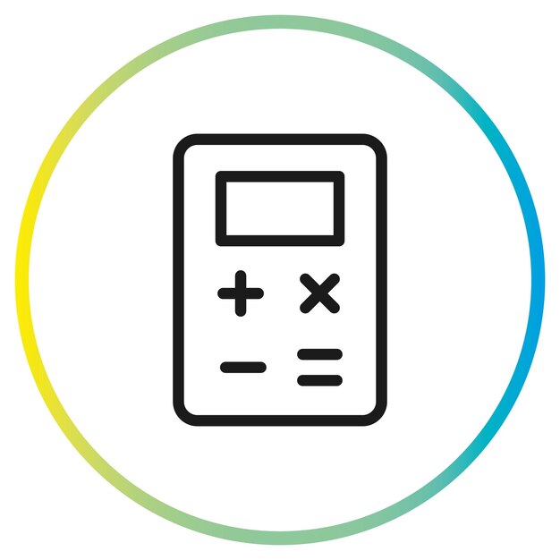 Icono de calculadora calcular