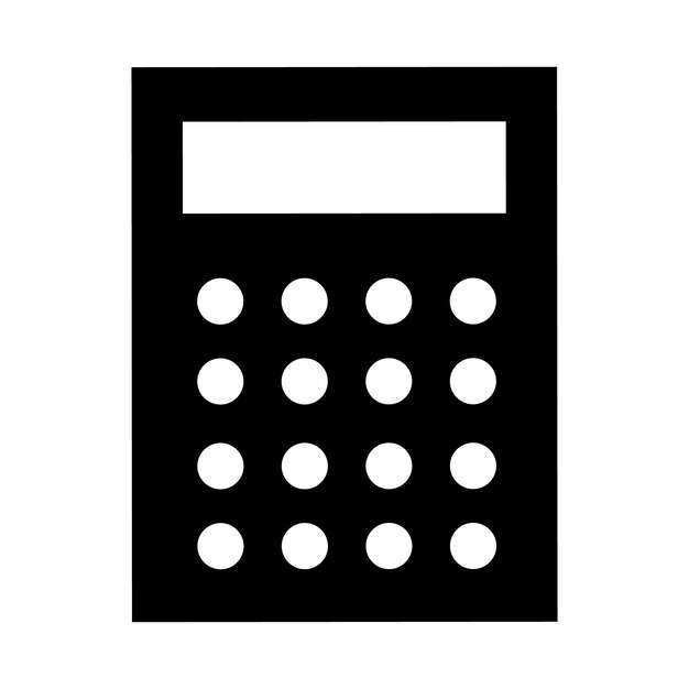 Icono de calculadora científica Ilustración simple del icono de vector de calculadora científica para diseño web aislado sobre fondo blanco