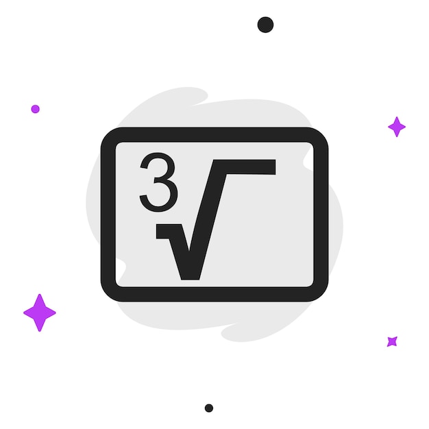 El icono de la calculadora es una ilustración vectorial de estilo plano, un concepto de negocio simple, un pictograma y un fondo aislado.