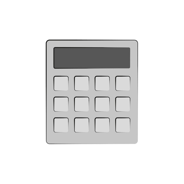 Icono de calculadora. ilustración vectorial EPS 10.