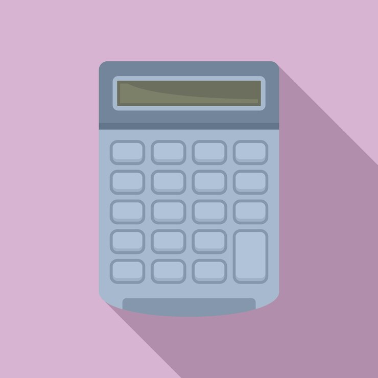Vector icono de calculadora de impuestos ilustración plana del icono de vector de calculadora de impuestos para diseño web
