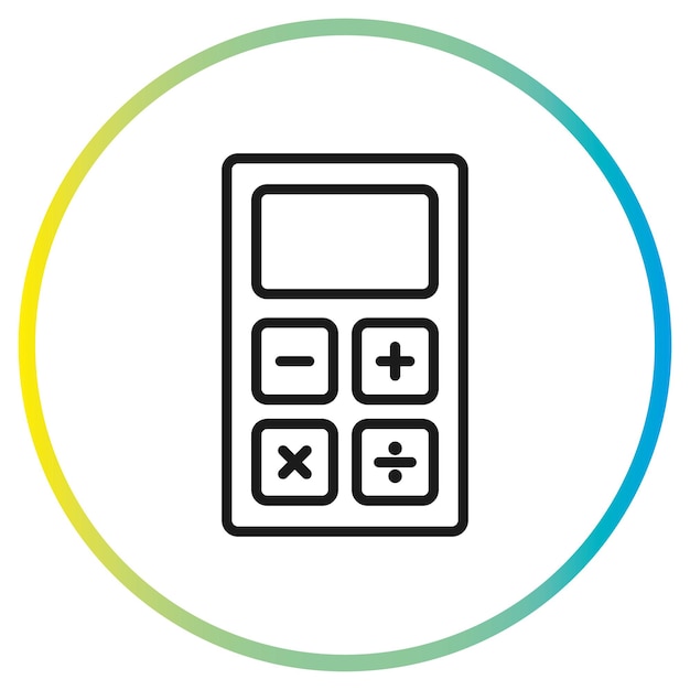 icono de la calculadora de presupuesto calcular