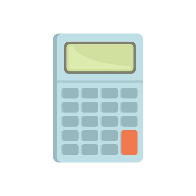 Icono de calculadora universitaria ilustración plana del icono de vector de calculadora universitaria para diseño web