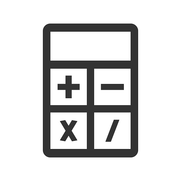 Vector el icono de la calculadora