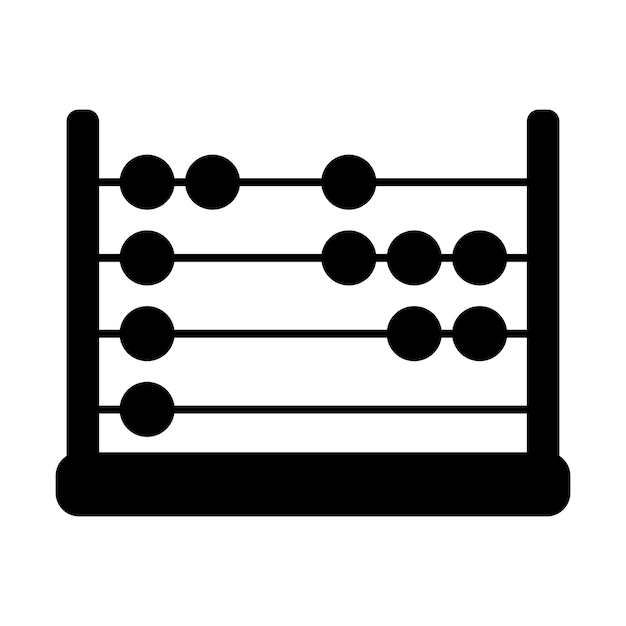 icono de cálculo del ábaco