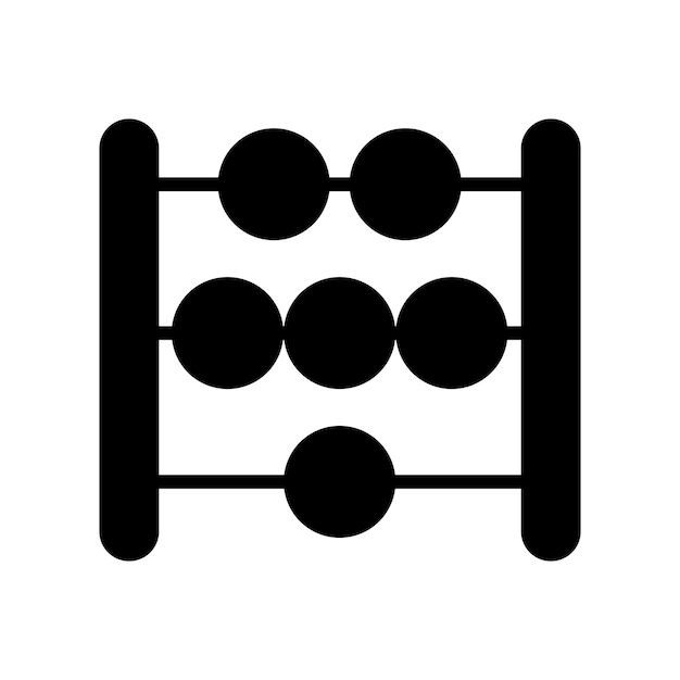 icono de cálculo del ábaco