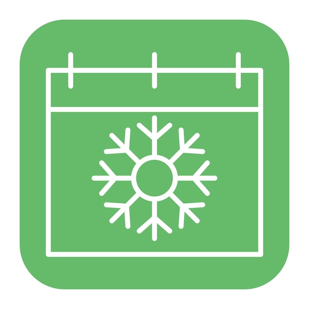 Icono del calendario del año nuevo