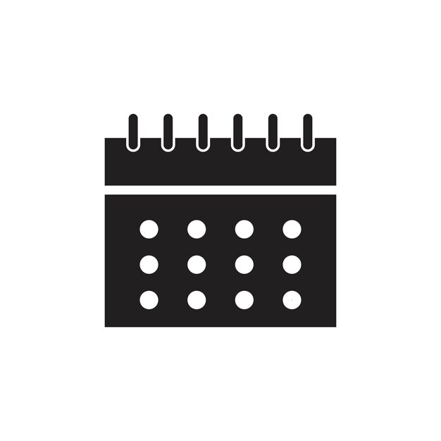 Ícono del calendario Colección de arte de líneas delgadas