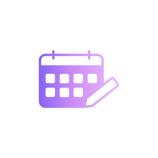 Icono de calendario degradado