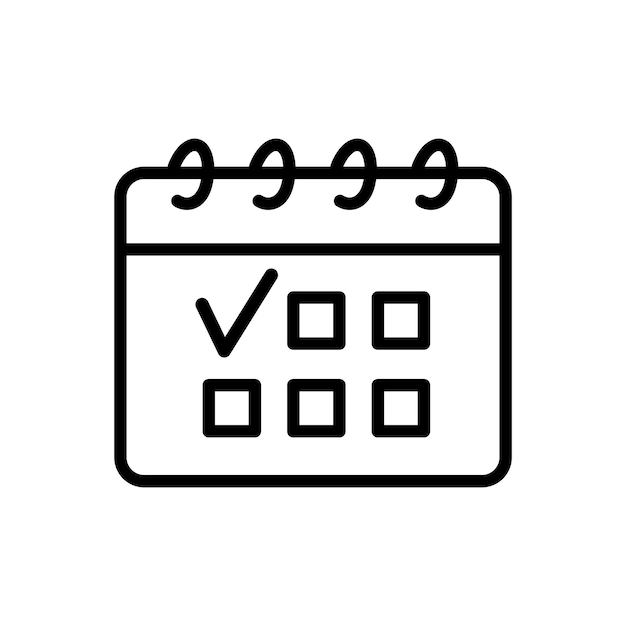 icono de calendario plantilla vectorial logotipo colección de moda diseño plano