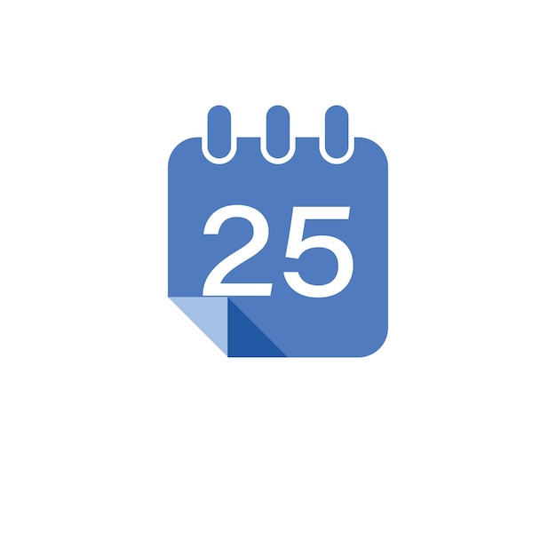 Icono de calendario vector logo